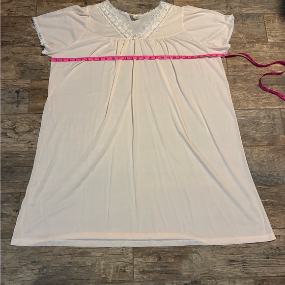 Sears Cream light pink Lace-Trimmed Nightgown - Picture 5 of 6